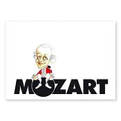 Ansichtkaart Mozart Caricature