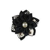 Brooch Musicflower/Pearl(diameter 6 cm)