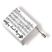 Music box Mozart white(5,7 x 4,5 x 3 cm)