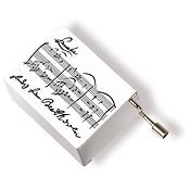 Music box Beethoven white(5,7 x 4,5 x 3 cm)