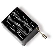 Music box Strauss black(5,7 x 4,5 x 3 cm)