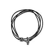 Leather bracelet G-clef(length 46,5 cm)