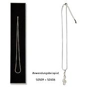 Necklace Rhodium 42cm(without charms)