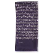 Silk scarf Sheet music blue(Blue)