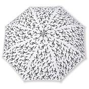 Mini umbrella G-clef white(white, Polyester, 21 cm, light (alu))
