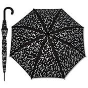 Paraplu: G-clef black(fabric: 100% polyester, 86 cm, diameter 103 cm)
