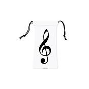 Glasses case G-clef white
