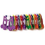Garland Notes coloured(Height: 15cm- Length: 2-3m)