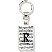 Sleutelhanger Letter R (Wit)