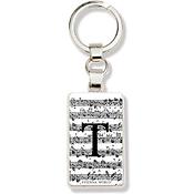 Sleutelhanger Letter T (Wit)
