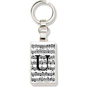 Sleutelhanger Letter U (Wit)