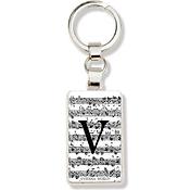Sleutelhanger Letter V (Wit)