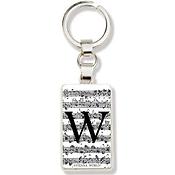 Sleutelhanger Letter W (Wit)