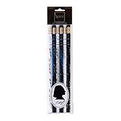 Pencil set Liszt (6 pcs)(black - white (6 pieces per packing unit))