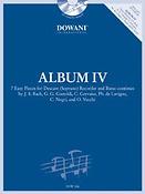 Album IV fuer Descant (Soprano) Recorder and Basso continuo