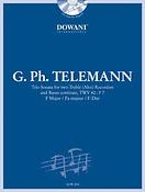 Telemann: Trio Sonata for two Treble (Alto) Recorders and BC TWV 42:F 7 in F Major 