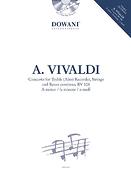 Concerto fuer Treble (Alto) Recorder, Strings and Basso continuo RV 108 in A minor