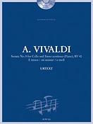 Vivaldi: Sonata No. 5 RV 40 in E minor For Cello and Basso continuo (Piano)