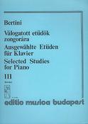 Bertini: Selected Studies for Piano 3