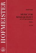 Bernd Franke: Music For wind Quintet in five movements