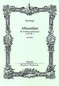 Max Reger: Albumblatt, op. 87,1