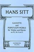 Hans Sitt: Gavotte und Perpetuum mobile, aus op. 95
