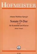 Johann Matthias Sperger: Sonate D-Dur (T39)(Nach der Sonate für Viola und Kontrabass)