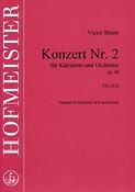 Victor Bruns: Konzert Nr. 2 fuer Klarinette und Orchester, op. 48
