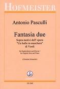 Antonio Pasculli: Fantasia due sopra(motivi dell'opera Un ballo in maschera di Verdi)