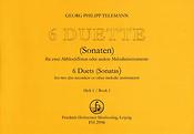Telemann: 6 Duette Heft 1 (Sonaten 1-3)