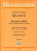 Johann Joachim Quantz: Konzert e-Moll (QV 5:113)(Fur Flöte, Streicher und Basso Continuo)