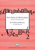Brandenburgisches Notenbuch 2(Neue Stücke fuer Musikschulen)