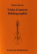 Viola d'amore. Bibliographie.(Neue, erweiterte Ausgabe 1994, br.)