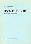 Karl Kohout: Sonate D-Dur(Gesamtwerk fuer Laute Solo)