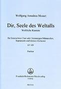 Mozart: Dir, Seele des Weltalls KV 429 (Partituur)