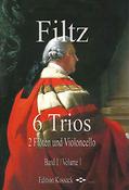 Anton Flitz: 6 Trios fuer 2 Floten und Violoncello
