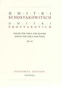 Sjostakovitsj, Dmitri: Shostakovich: Sonate (Altviool)