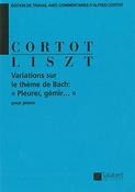 Franz Liszt: Variations Sur Un Theme De Bach Piano