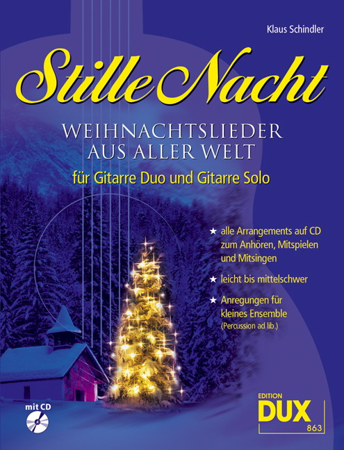 Stille Nacht fuer Gitarre Duo und Gitarre Solo