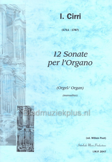 Cirri: 12 Sonate per l’Organo, Op. 1
