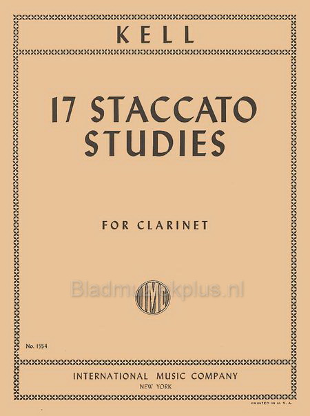 Kell: 17 Staccato Studies for Clarinet