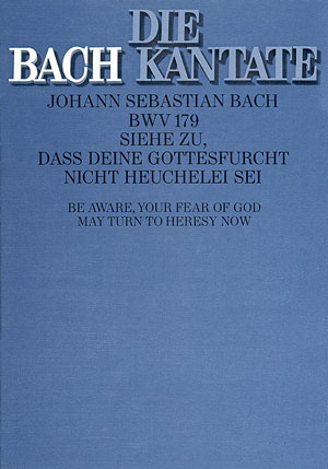 Bach: Siehe zu, dass deine Gottesfuercht nicht Heuchelei sei (Koorpartituur)