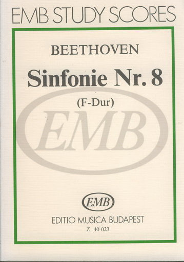 Beethoven: Symphony No. 8 in F major pocket score