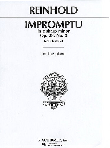 Hugo Reinhold: Impromptu In C Sharp Minor Op.28 No.3