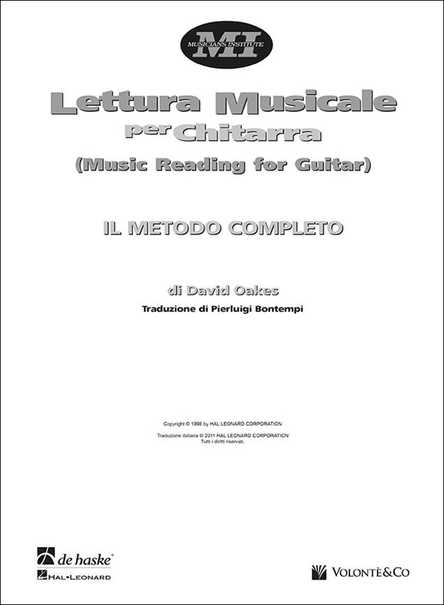 Lettura Musicale per Chitarra