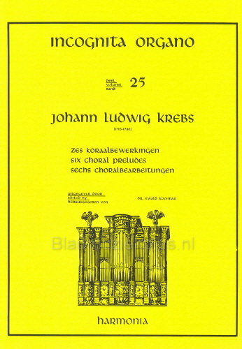 Incognita Organo 25: Krebs Six Chorale Preludes - 6 Koraalbewerkingen