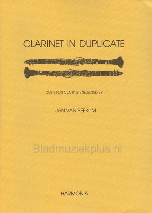 Jan van Beekum: Clarinet In Duplicate