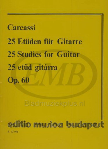 25 Etüden für Gitarre op. 60