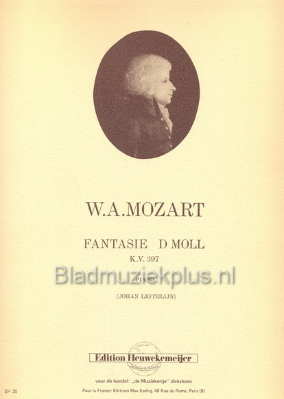 Mozart: Fantasie D Kv397 (Piano)