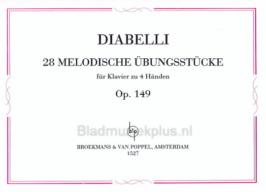 Diabelli: Melodische Ubungsstucke Opus 149 (Broekmans)